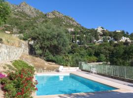 petit paradis pres ile rousse gîte les cortalines Lama, viešbutis mieste Lama