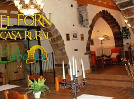 Casa Rural Forn del Sitjar, casă la țară din Cabanes
