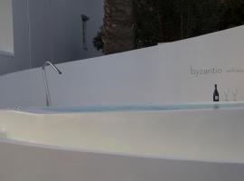 Byzantio Beach Suites & Wellness, leilighetshotell i Agios Sostis