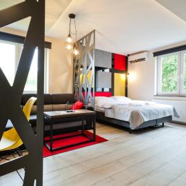 Łańcut में, होटल Apartament Trójkąty i Kwadraty