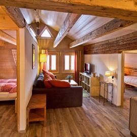 Appartement sous les combles - Chalet La Biolle - Vercorin, hotel em Vercorin