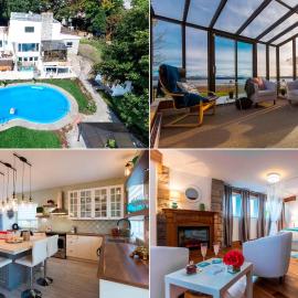 Summer: Villa Pool & Spa | 39 Ppl | 8 BR | 9 Bath, Hotel in Saint-Laurent-de-l'ile d'Orleans