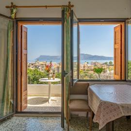 Sea View 3 Bedroom Stone Apartment in the City Center 300m from the Beach