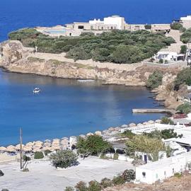 Mykonos Beachfront House with Sunset & Delos View