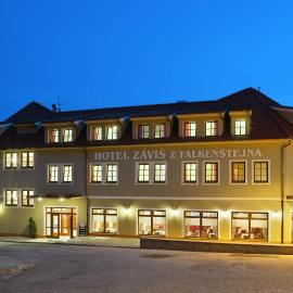 Záviš z Falkenštejna, hotel u gradu Hluboka na Vltavi
