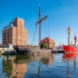 Appartment im Ohlerich Speicher in Wismar mit Stadt -und Meerblick, hotel in Wismar