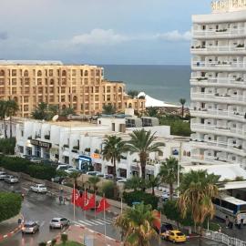Sousse Corniche in Front of Riadh Palm Hotel