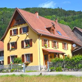 Gîte du Grand Pré, Alsace, Appartement calme 1 chambre, pour 2 personnes, avec vue sur montagne, randonnées, lacs, nature, vélo, près de Colmar, Riquewihr et Kaysersberg