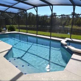 Sunny lake view villa with pool spa - close to attractions