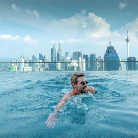 Penthouse on 34 - The Highest Unit and Best Views in Regalia & Private Rooftop Terrace, hotel u Kuala Lumpuru