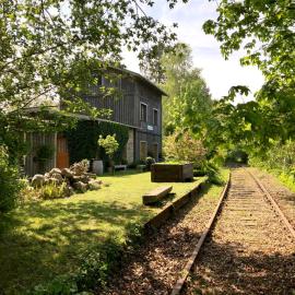 Ferienwohnung im historischen Bahnhof