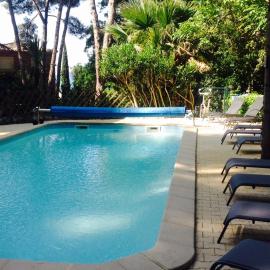 50m Plage T2 Grande Terrasse Vue Mer Climatisé Piscine Chauffée, Parking clos gratuit