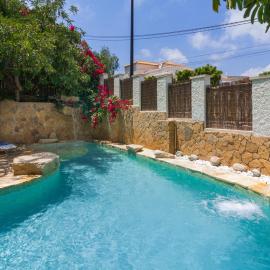 Bright villa with salt water pool
