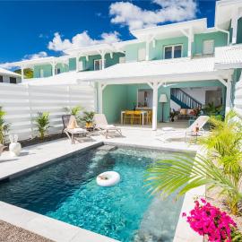 Villa Banc de sable, accès direct à la plage โรงแรมในเลอ ดีอามงต์