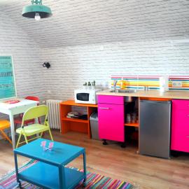 Bréhal में, होटल Esprit Marine Appart'Hotel Le Rainbow 3 personnes