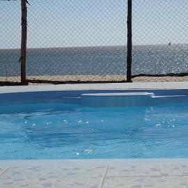 villa sur la plage et piscine