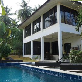 Twin Villas Apartment with Swimming Pool for 2 houses, hotel a Wok Tum