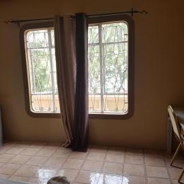 one bedroom with attached bathroom
