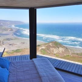 Casa con Hot Tub vista panorámica y sendero de bajada a la playa, hotel Navidadban