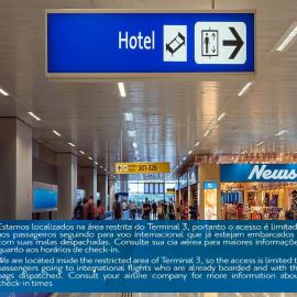 TRYP BY WYNDHAM São Paulo Airport - Hotel de Transito Terminal 3 INTERNACIONAL - Lado Ar - Área restrita á passageiros já embarcados e sem bagagens para despachar - Transit Hotel, only carry-on, hotel a Guarulhos