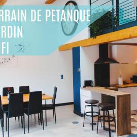 Maison jardin pétanque, MEETT, Airbus, aéroport, golf
