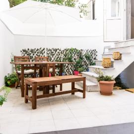 Dimitra's cosy studio in old town with backyard