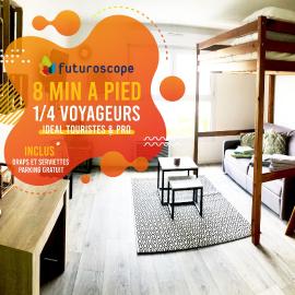 Futurostudio - Appart Hôtel Futuroscope - Poitiers, hotel in Jaunay-Clan
