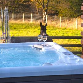 Glen Bay - 2 Bed Lodge on Friendly Farm Stay with Private Hot Tub, khách sạn ở New Cumnock