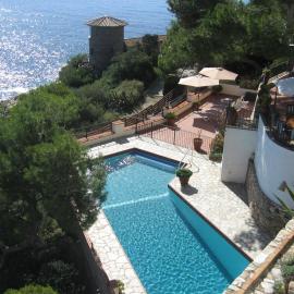 Villa Transatlantique en première ligne de mer dite Villa Esmeralda、リャフランのホテル
