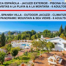 Viesnīca Private Heated Pool, Jacuzzi & 1225m2 garden in Villa Cipreses pilsētā Frihiljana