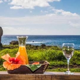 Ngahu alojamiento y desayuno con vista al mar en Rapa Nui