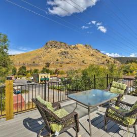 Central Lava Hot Springs Studio w/ Deck & Views!, hotel in Lava Hot Springs