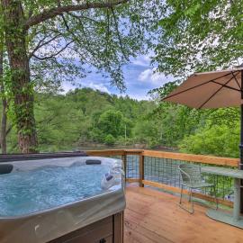 Smoky Mountain Cabin w/ Hot Tub & River Views!