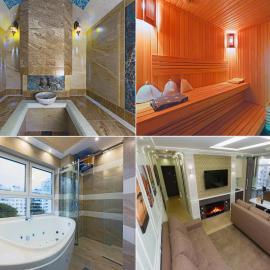 Hammam Jacuzzi and Dry Sauna Luxury Spa Apartment