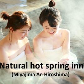 Ryokan with natural hot springs and okonomiyaki Miyajima-an Hiroshima, hotel a Miyajima