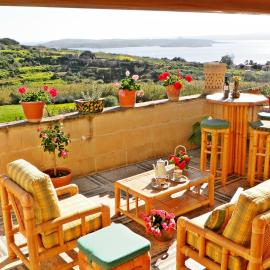 Great Seaviews Location - FREE Gozo taxi service, Fast WIFI, Bicycles, BBQ & Parking, No Car needed