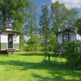 B&B Pipowagen "het Wellnesst" op Wellness Camping en B&B Stoltenborg, hotel din Winterswijk-Meddo