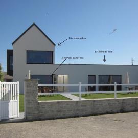 Gîtes " Arromanches" ou "Bord de Mer PMR" 2 chambres en FRONT DE MER à Asnelles , 3km d'Arromanches, 10km de Bayeux, khách sạn ở Asnelles