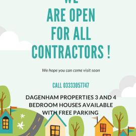 Dagenham Self catering House for Larger Groups with Free Parking