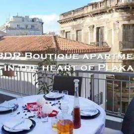 2BDR Boutique Full Apt in Plaka (BIG BALCONY)、アテネのホテル