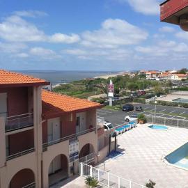 Anglet में, होटल Appartement T2 avec piscine idéalement situé - aperçu mer