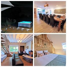 Le pavillon de l'herboriste 14p jacuzzi jardin, hotell i Tintigny