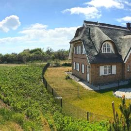 Strandhaus 6 "Düne" in Lobbe mit Meerblick, Kamin, Sauna