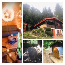 Chalet Le Cactus avec sauna privatif, hotel a Le Ménil