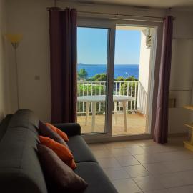 Studio cabine Thalacap Vue mer