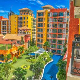 Venetian Resort Pattaya - Quiet Oasis - Huge Waterpark, Gym, Sauna & Kids Playground, hotel in Jomtien Beach