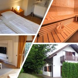 Seepark Kirchheim Ferienhaus bei Viola mit Sauna, hotelli kohteessa Kirchheim
