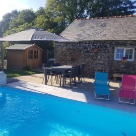 Chambre d'hôtes Morbihan Gwenva、Sainte-Brigitteのホテル