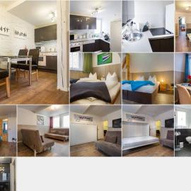 H&H Apartment im Herzen der Stadt Nr 17-Karl mit Küche, Wohnzimmer und Esstisch