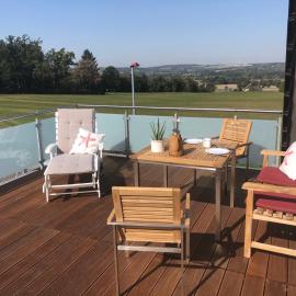 Ferne und Weite im Sauerland Blick über das Ruhrtal, hôtel à Barge